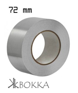 Самоклеюча алюмінієва стрічка - 72 mm / 45 пог.м